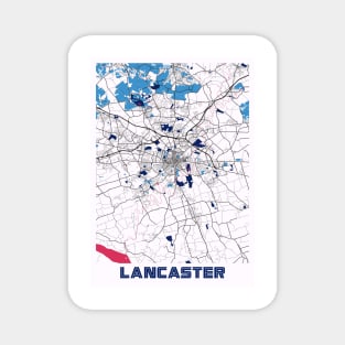 Lancaster - United States MilkTea City Map Magnet