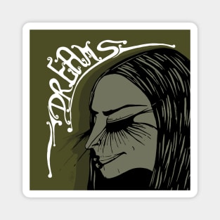 Dreams Army Green 2 - Magnet