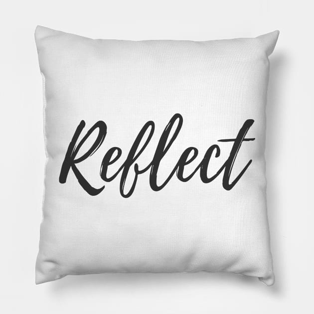 The Word Reflect - Focus Word Pillow by ActionFocus