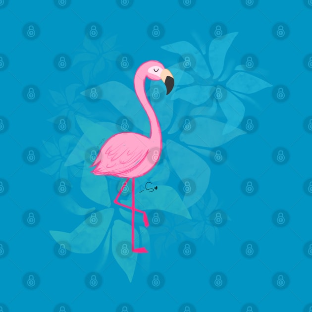 Flamingo Art by Shweta.Designs