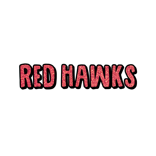 Montclair State Red Hawks glitter lettering by Rpadnis