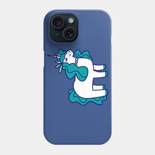 Blue Unicorn Phone Case