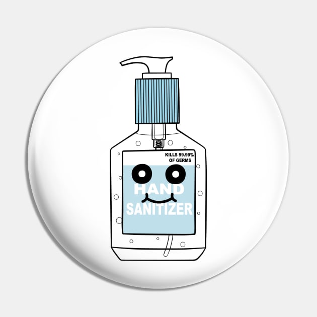 Kawaii Hand Sanitizer (medium) Pin by TeriyakiPigeon