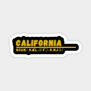 Word California Magnet