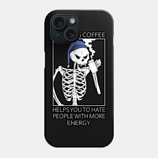 Drinking coffee Phone Case