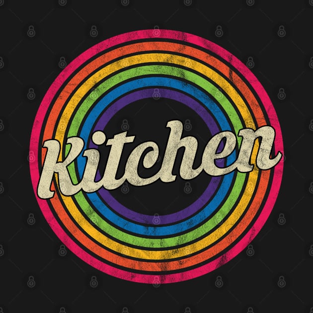 Kitchen - Retro Rainbow Faded-Style by MaydenArt