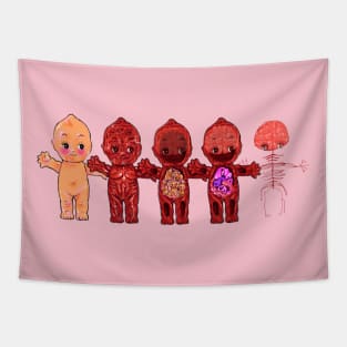 kewpie anatomy Tapestry