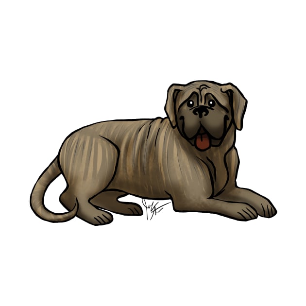 Dog - Bull Mastiff - Brindle by Jen's Dogs Custom Gifts and Designs