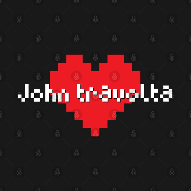 John travolta -> pixel art by LadyLily