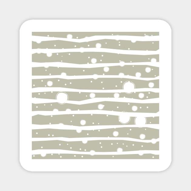 Stripe Pattern Magnet by Kristina Stellar Scandinavian Land