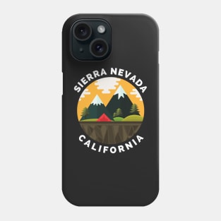 Sierra Nevada California - Sierra Nevada Ski Snowboard Mountain California Yosemite Travel Phone Case