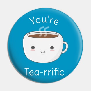 Funny Kawaii Tea Pun T-Shirt Pin