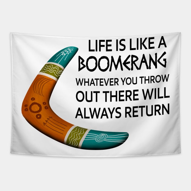 Boomerang Tapestry by designbek