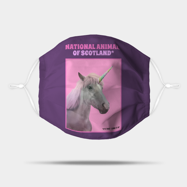 UNICORN NATIONAL ANIMAL OF SCOTLAND - Unicorn Scotland - Mask | TeePublic UNICORN NATIONAL ANIMAL OF SCOTLAND - Unicorn Scotland - Mask | TeePublic