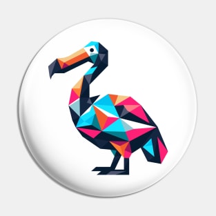 Geometric Dodo Bird Pin