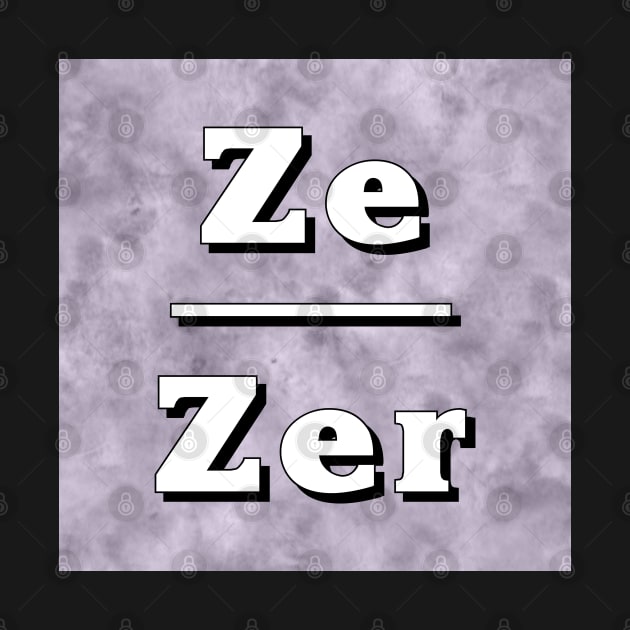 Ze-Zir Pronouns: Neutral Gray by Tiger Torre
