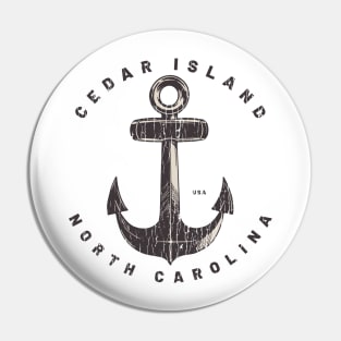 Cedar Island, NC Summertime Vacationing Big Anchor Pin