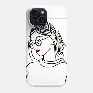 Chic Girl Minimalist Phone Case