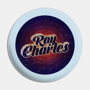 RAY CHARLES - VINTAGE BLURN CIRCLE Pin