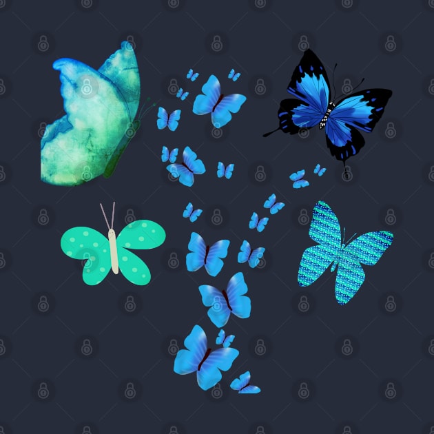 Blue Butterfly by Leo-Designs