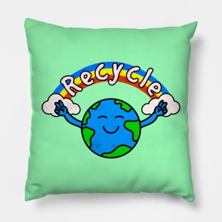 Peace and Recycle Pillow