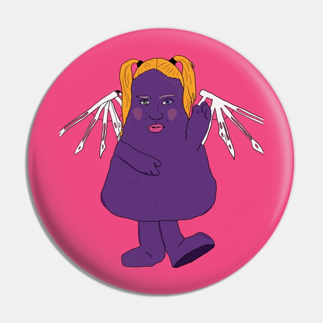 Grimace Grimes Pin by Pretty Weird