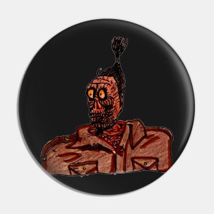 Shrunken head Guy Pin