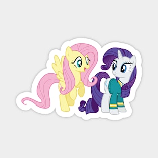 Fluttershy and Pony Tones Rarity Magnet