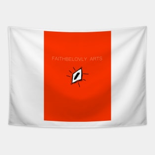 Faithbelovly Arts Logo with Text Tapestry