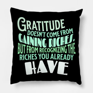 The true meaning of Gratitude Pillow