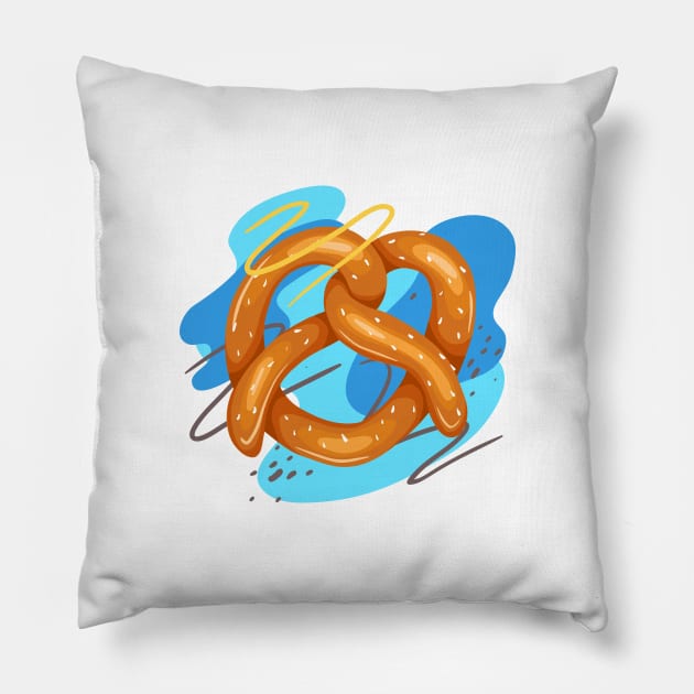 Tasty pretzel Pillow by Veleri