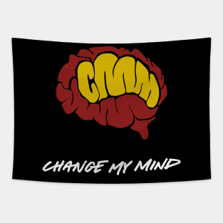 Change My Mind logo (R/Y) Tapestry