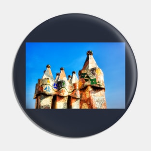 Casa Batllo Chimneys Barcelona Pin