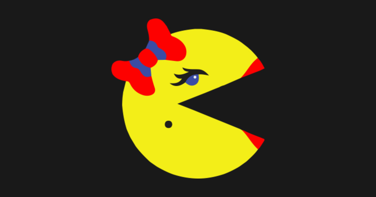 Ms PacMan Pacman Sticker TeePublic
