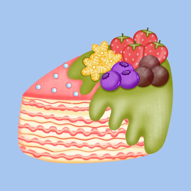 Cute pastel cake by Onanong art design shop.