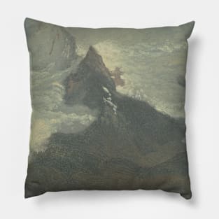 Cloud Study with Mountain Peaks by Albert Bierstadt Pillow
