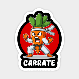 Carrate Karate Carrot Student Teacher Trainee Trainor Magnet