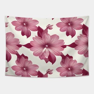 Pretty pink and red floral pattern Tapestry