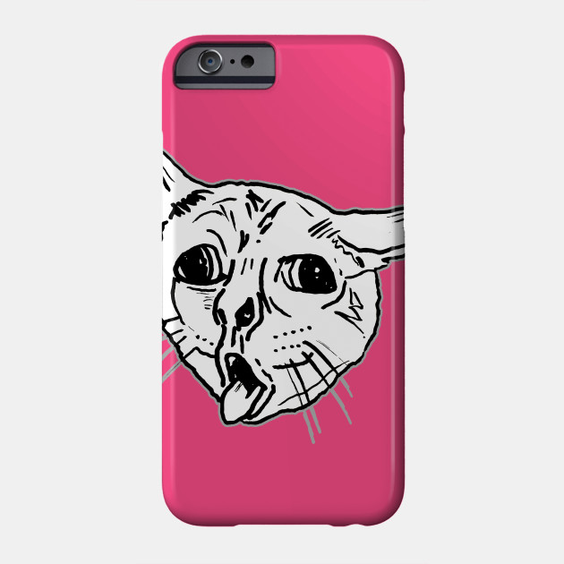 Ugly Coughing Cat Meme Coughing Cat Phone Case Teepublic
