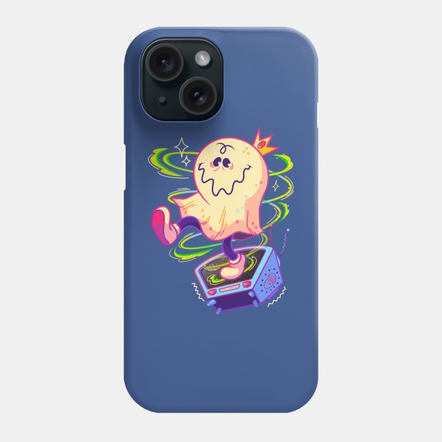 TV Ghost  - Retro cartoons design Phone Case by at Rina's print