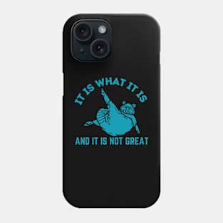 It Is What It Is And It Is Not Great Phone Case