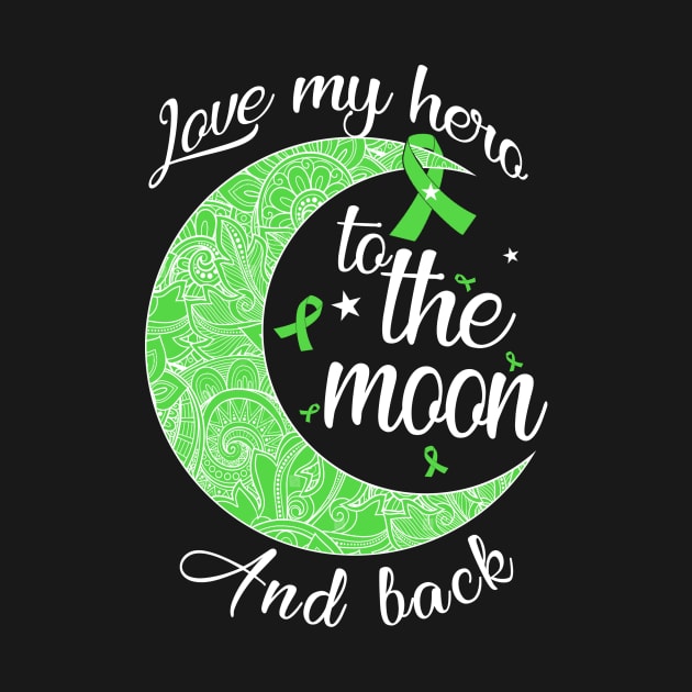 love lymphoma hero to the moon and back by TeesCircle