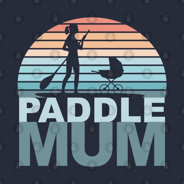 Paddle Boarding Mum by Yule