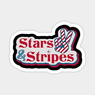 Stars and Stripes USA Flag 4th Of July Magnet