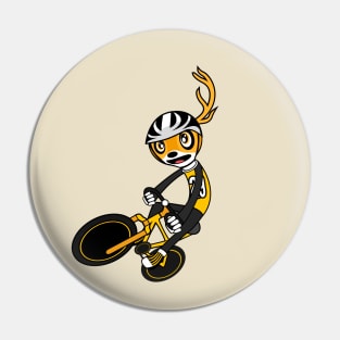 Cyclist Deer Velo Pin