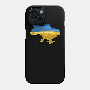 Ukraine map, Ukraine, Ukraine flag, heart is breaking, I stand with Ukraine Phone Case