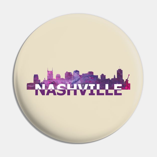 Nashville Skyline Pin by artshop77