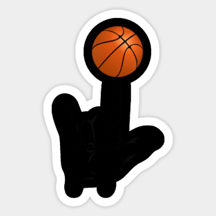 Sign Language Basketball Player Deaf Stickers Teepublic