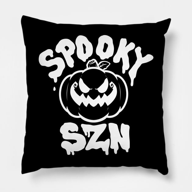 Spooky SZN - White Pillow by Anrego