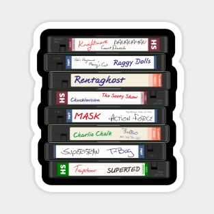 Retro British 80s TV Series VHS Video Cassettes Magnet